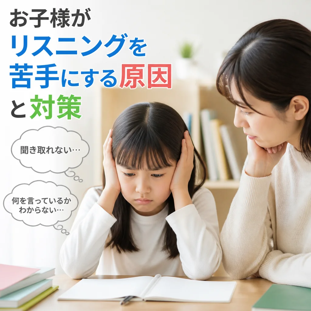 お子様がリスニングを苦手にする原因と対策