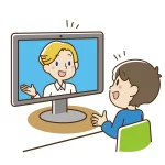 オンライン授業を積極的に受ける男の子