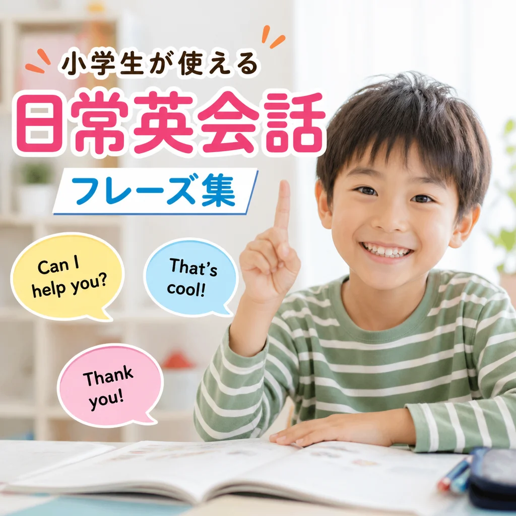 小学生が使える日常英会話フレーズ集