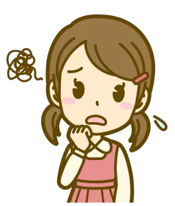 相手の話す言葉がわからず困っている少女