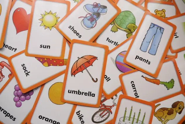 英単語のカード