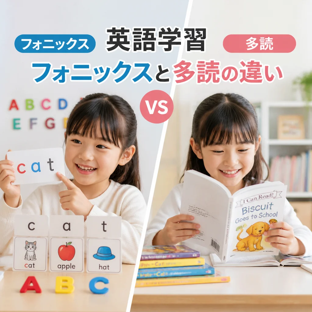 英語学習のフォニックスと多読の違い