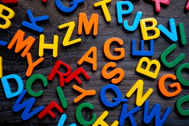 アルファベットのタイル