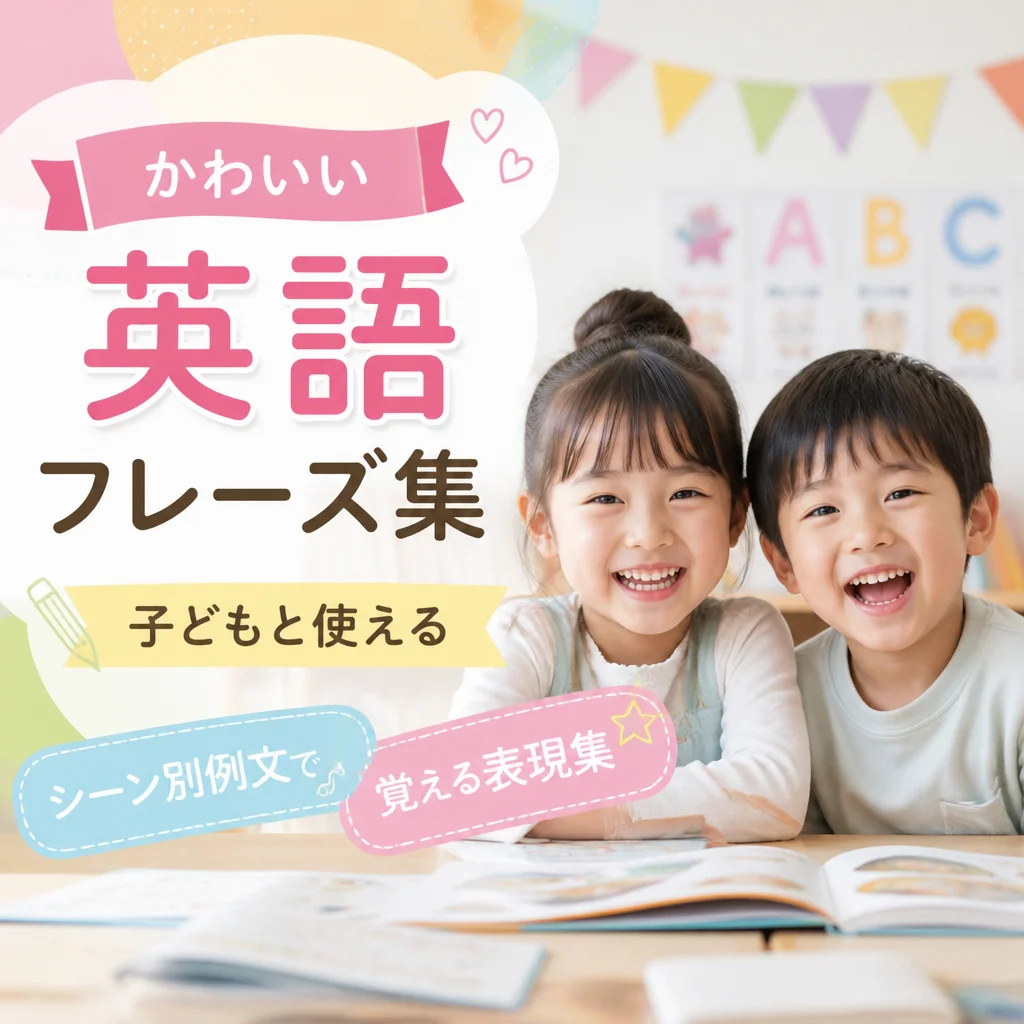 かわいい 英語 フレーズ集｜子どもと使えるシーン別例文で覚える表現集
