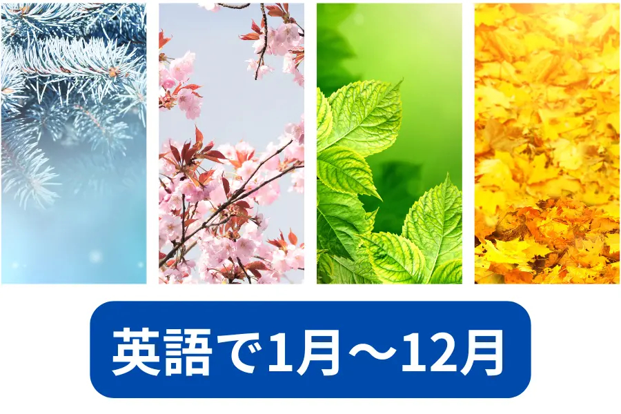 英語で1月～12月