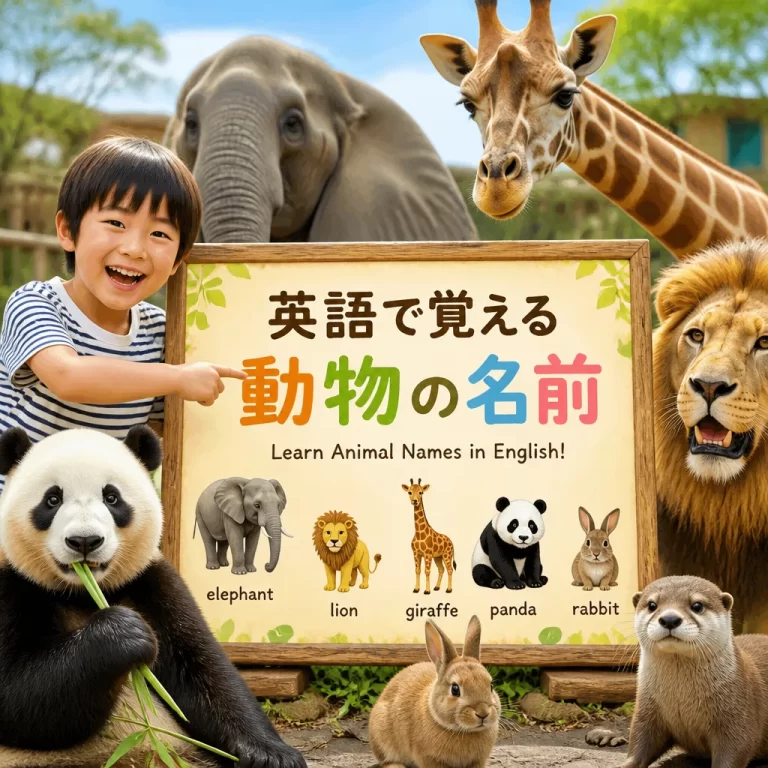 英語で覚える動物の名前