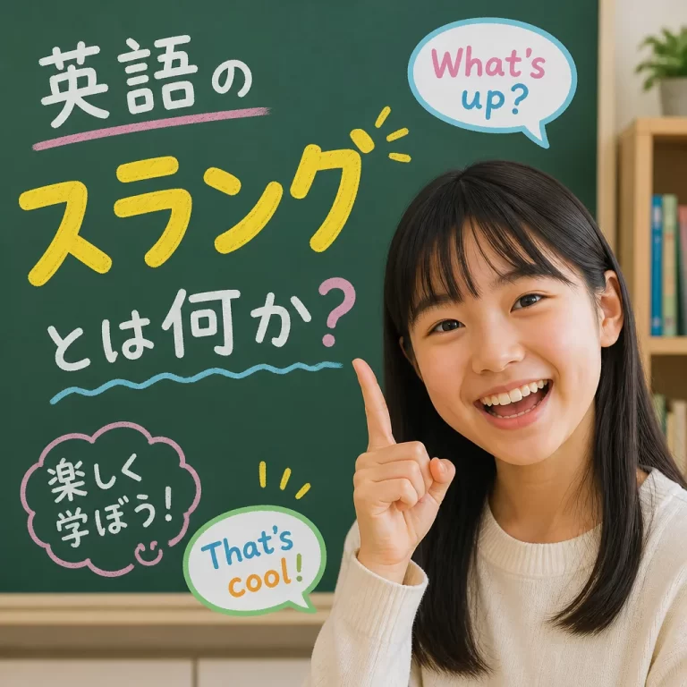 英語のスラングとは何かを子ども向けに解説