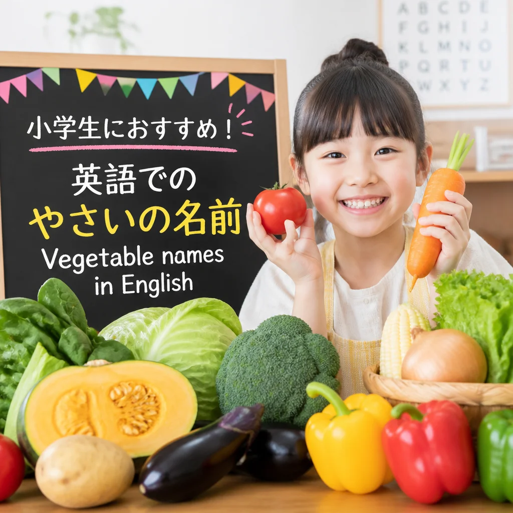 小学生におすすめの英語でのやさいの名前