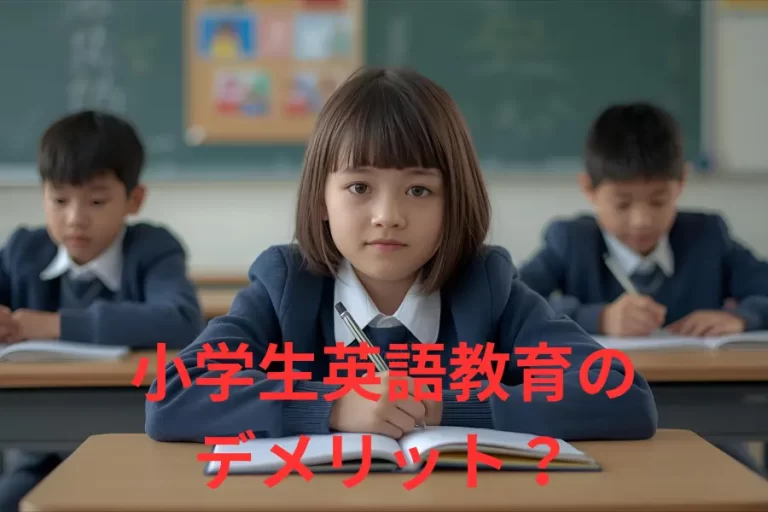 小学生英語教育のデメリット？