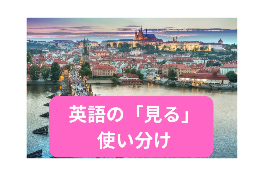 英語の「見る」 の使い分け