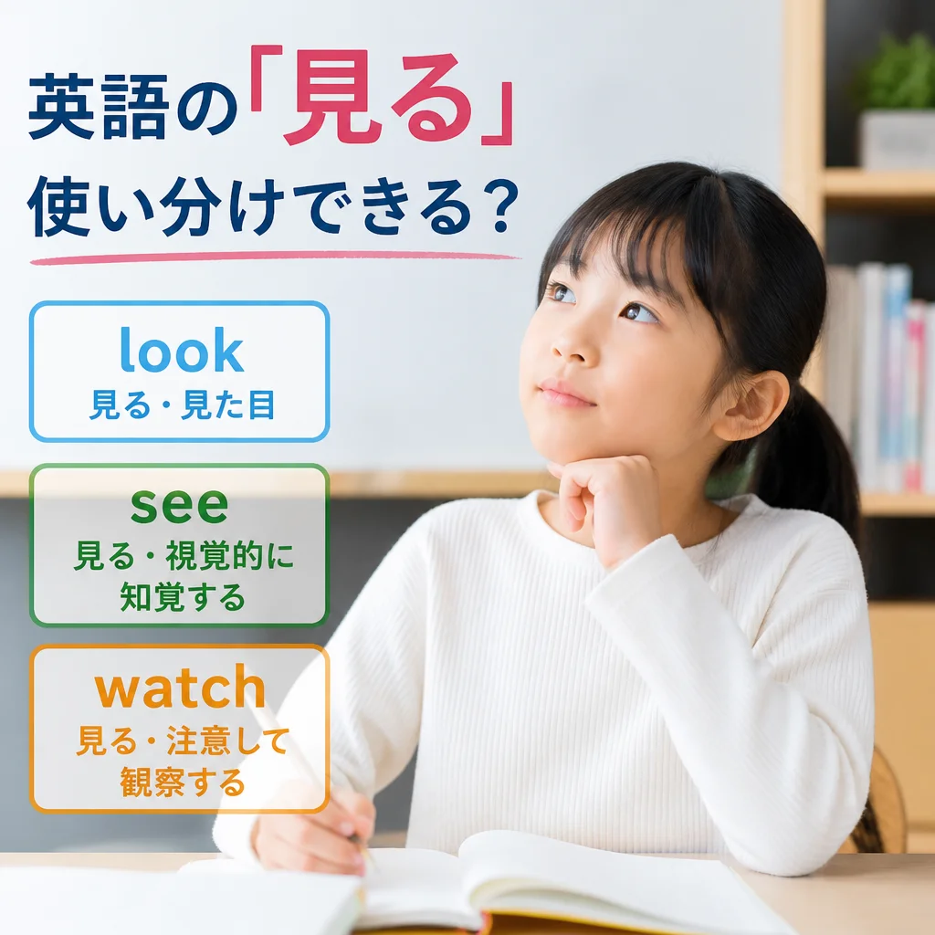 英語の「見る」の使い分