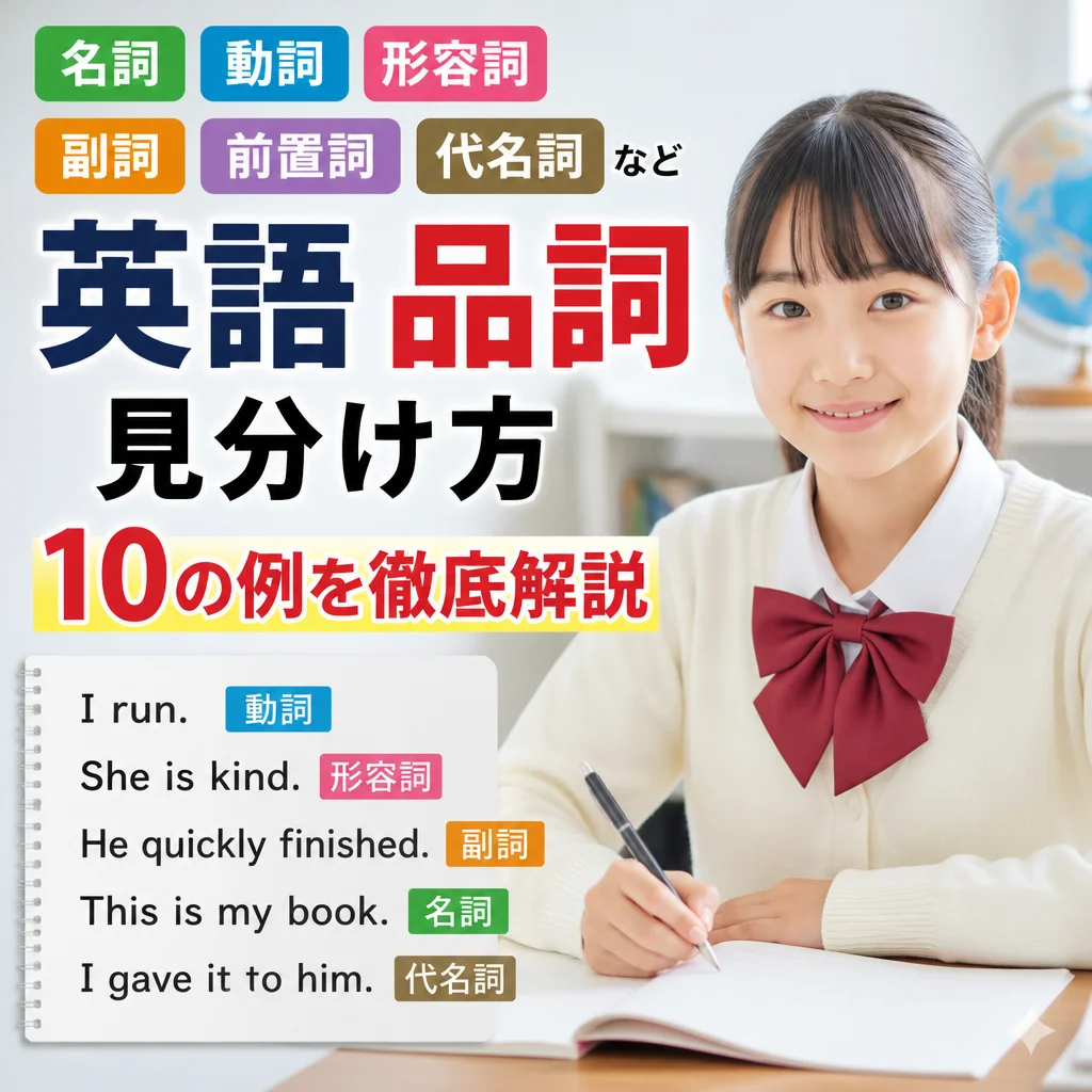 英語 品詞 見分け方 10の例を徹底解説