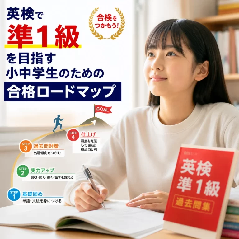 英検で準1級を目指す小中学生のための合格ロードマップ