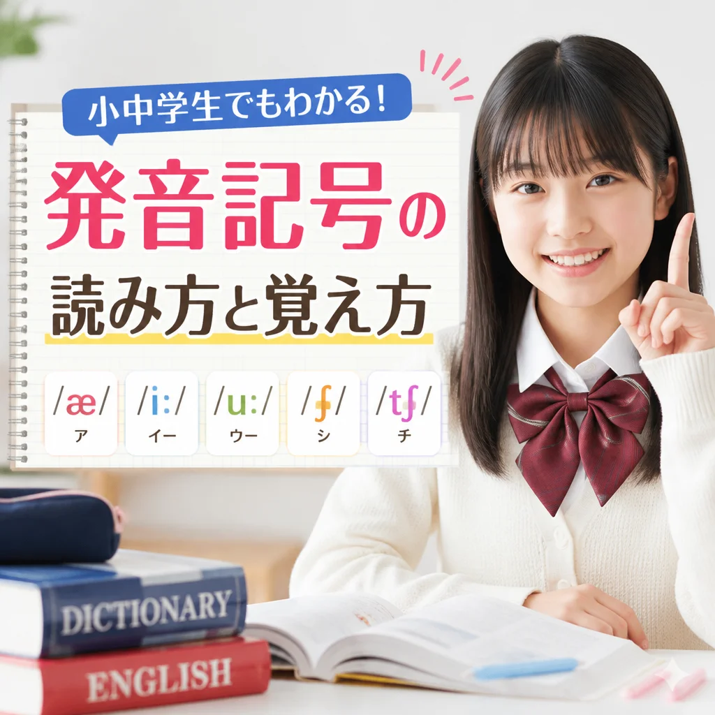 小中学生でもわかる発音記号の読み方と覚え方