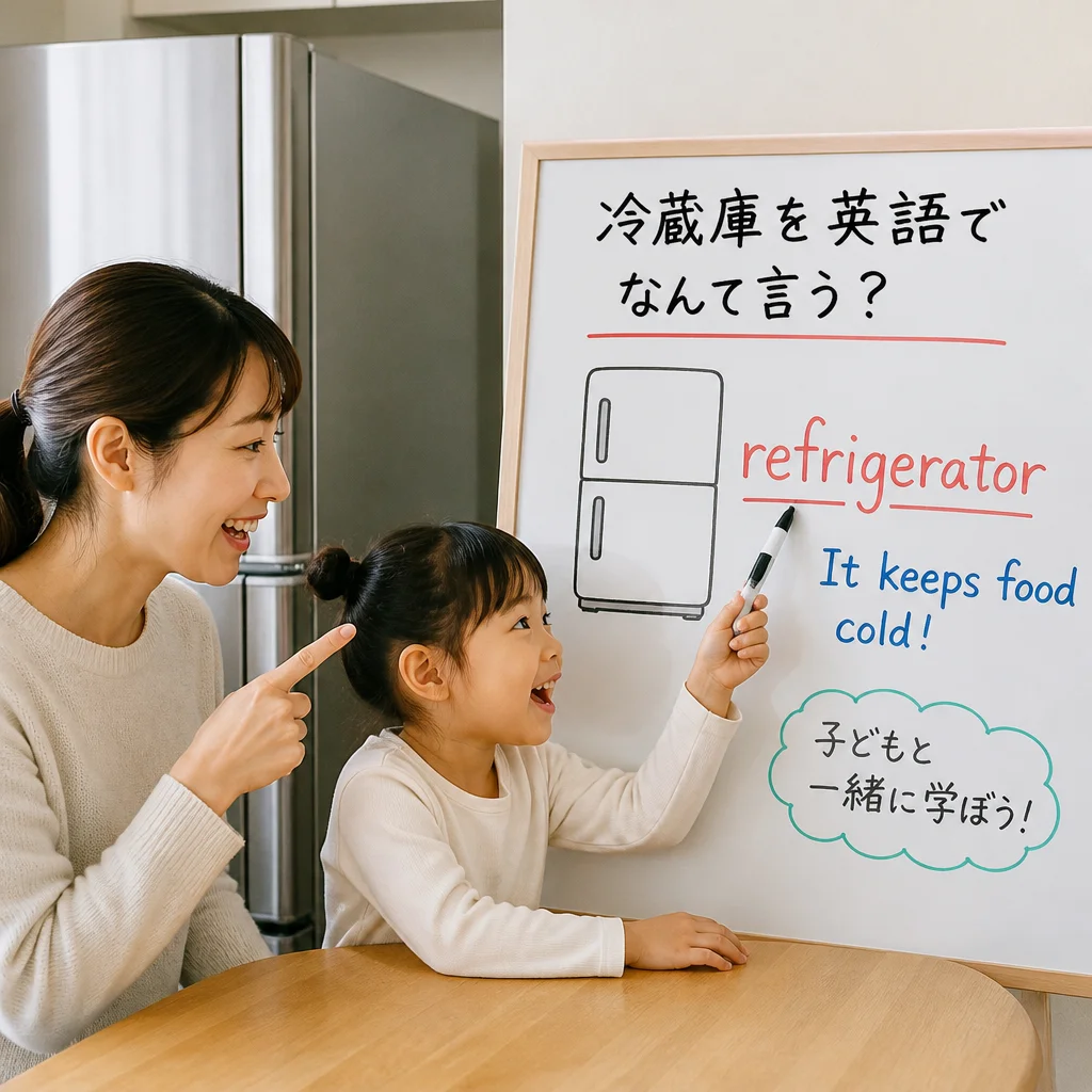 冷蔵庫を英語でなんて言う？子どもと一緒に学ぼう