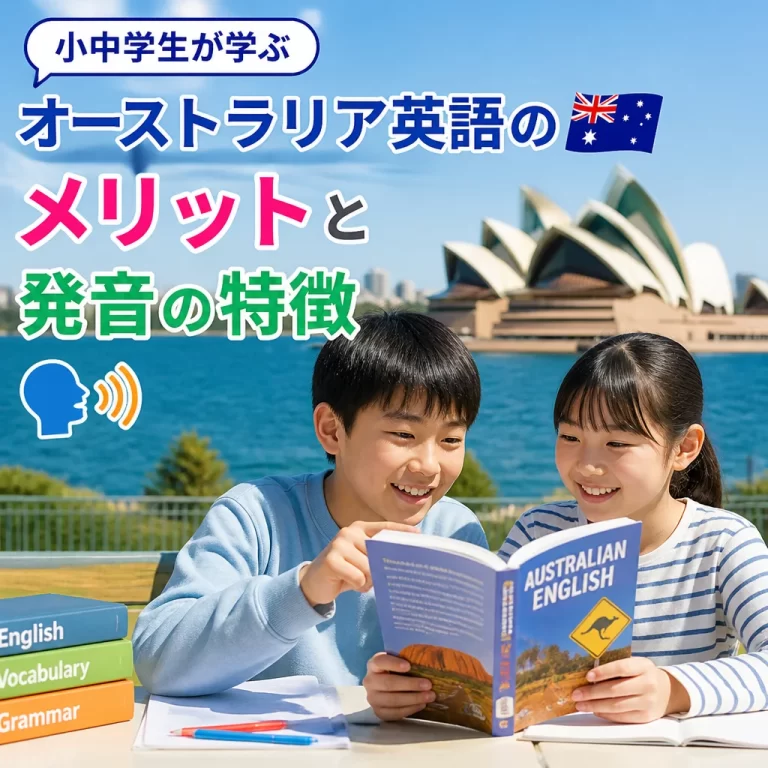 小中学生がオーストラリアで使われる英語を学ぶメリットと発音の特徴
