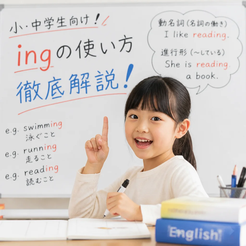 英語ingの使い方を小学生中学生向けに徹底解説