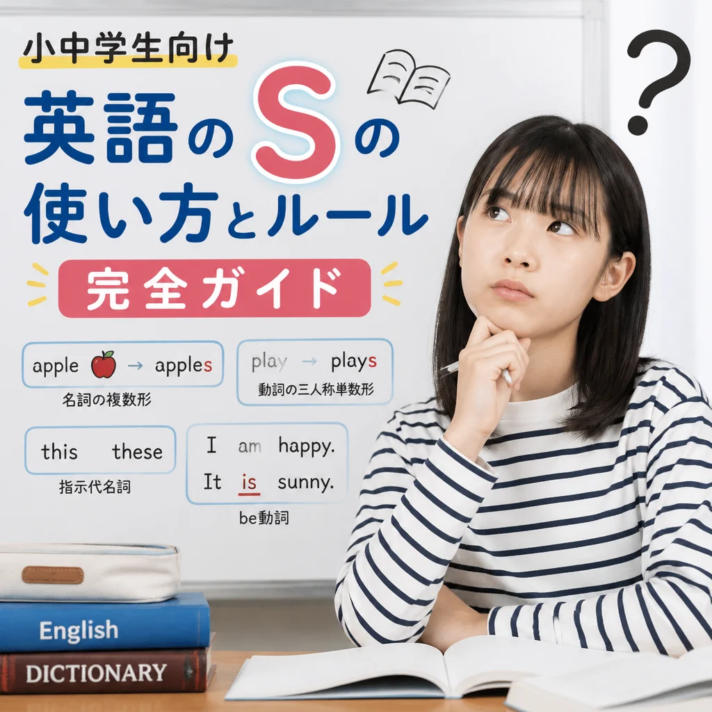 小中学生向け英語のsの使い方とルール完全ガイド
