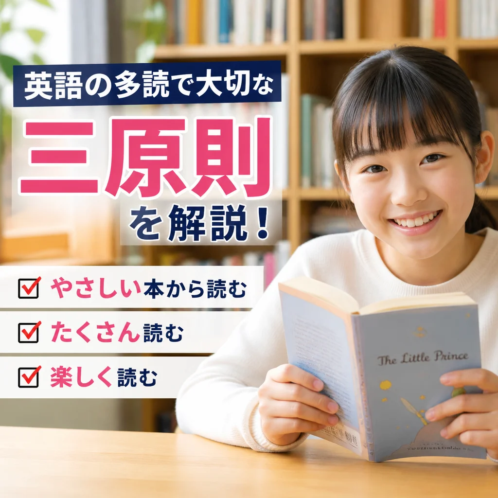 英語の多読で大切な三原則を解説